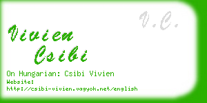 vivien csibi business card